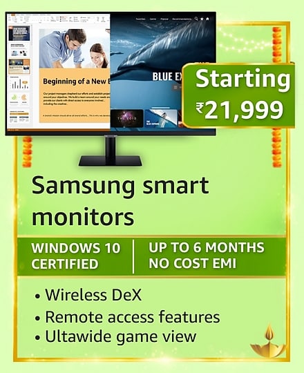 samsung Here are the best deals on Monitors during the Amazon Great Indian Festival Sale