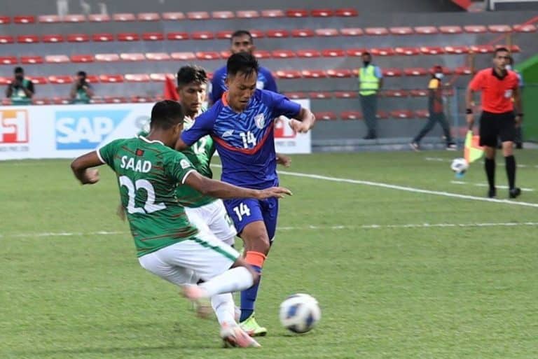 India vs Bangladesh SAFF Championship Match: India draws with Bangladesh after Chhetri’s 76th goal