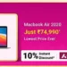 Lowest Price ever on Apple MacBook Air M1: To be available for ₹89,090 only on Big Billion Days
