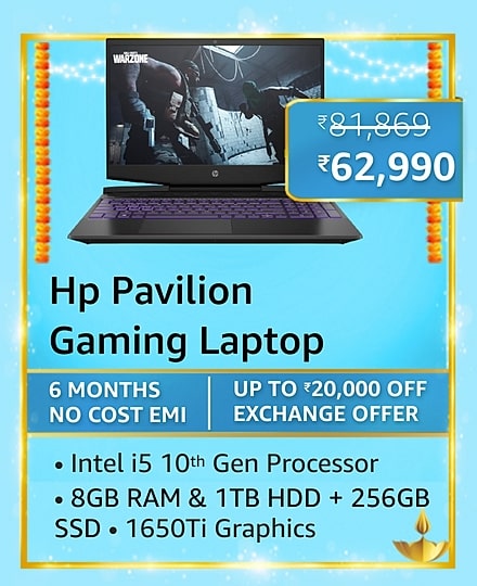 Best deals on Gaming laptops on Amazon Great Indian Festival Sale