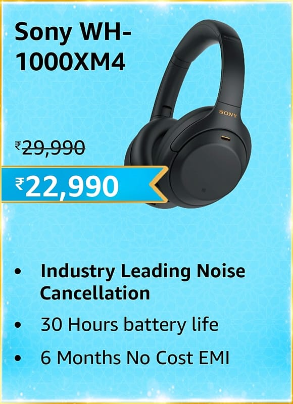 Jaw-dropping Deal: Sony WH-1000XM4 will be available for ₹22,990