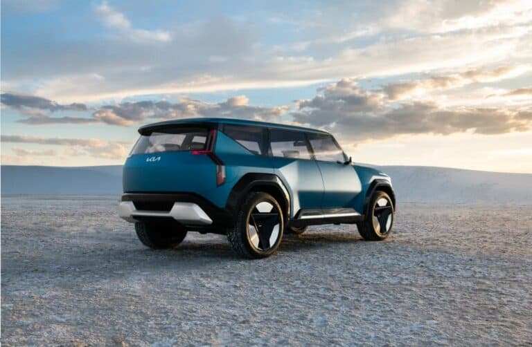 4 1 KIA unveils the EV9 Concept Electric SUV with an extra-large design and a range of up to 483KM