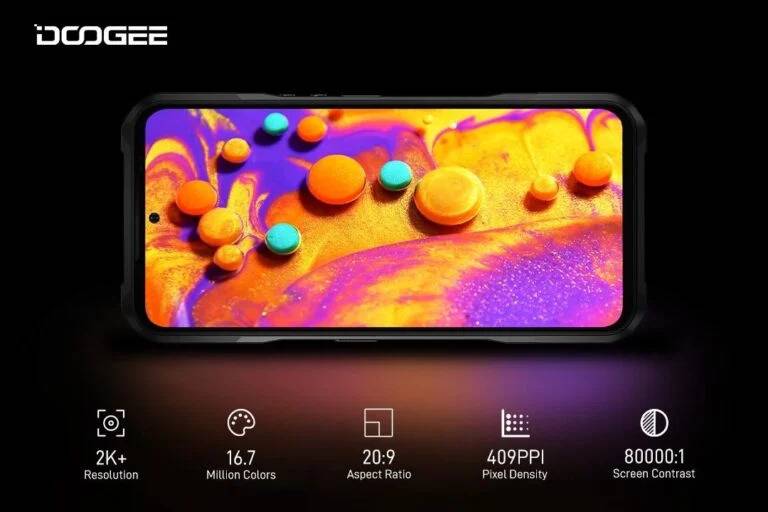 DOOGEE V20 SCREEN 768x512 1 Doogee V20 5G set to launch in January 2022 featuring a 2K AMOLED screen and a Secondary display