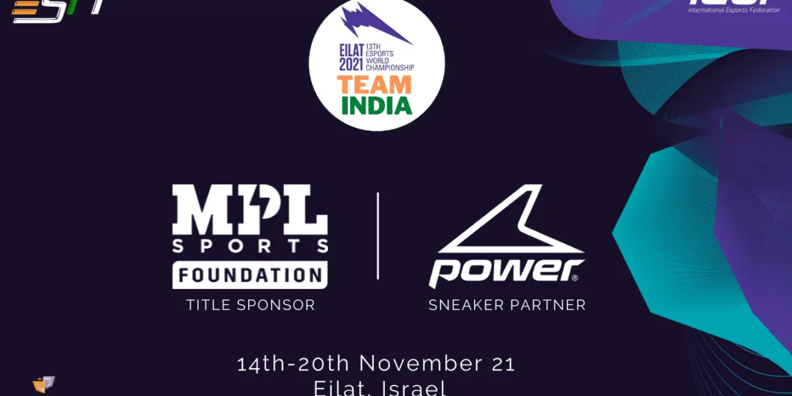 ESFI joins hands with MPL Sports Foundation and Power as sponsors for the Indian Team participating in the 13th Esports World Championships