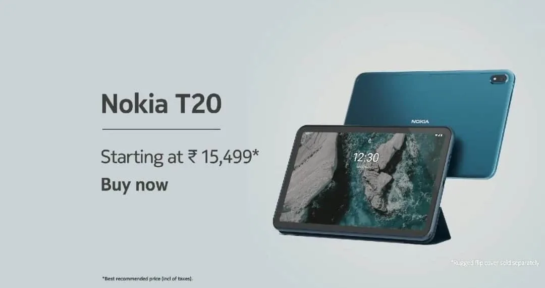 Nokia launches the Nokia T20 tablet in India with a Unisoc T610 SoC at the helm