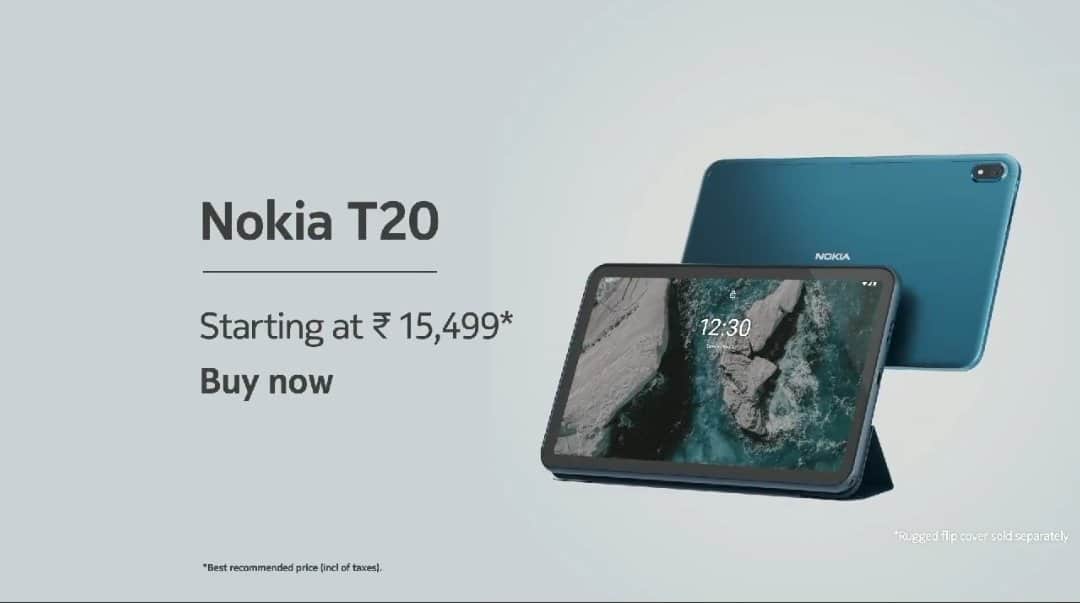Nokia launches the Nokia T20 tablet in India with a Unisoc T610 SoC at the helm