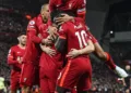 Liverpool broke a long-standing record in their 4-1 win against Everton
