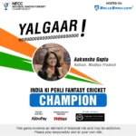 National Fantasy Cricket Championship (NFCC) concludes on a high note, Aakansha Gupta from Madhya Pradesh crowned the First-ever National Fantasy Cricket Champion