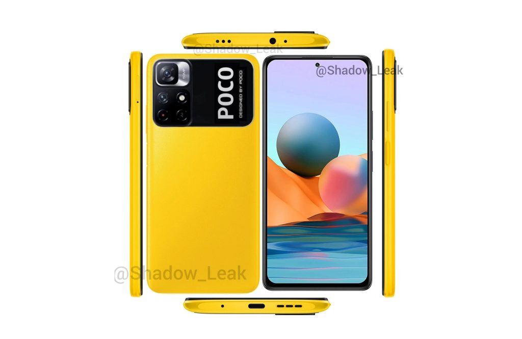 POCO M4 Pro 5G POCO M4 Pro 5G leaked render emerges showing off a bright yellow variant