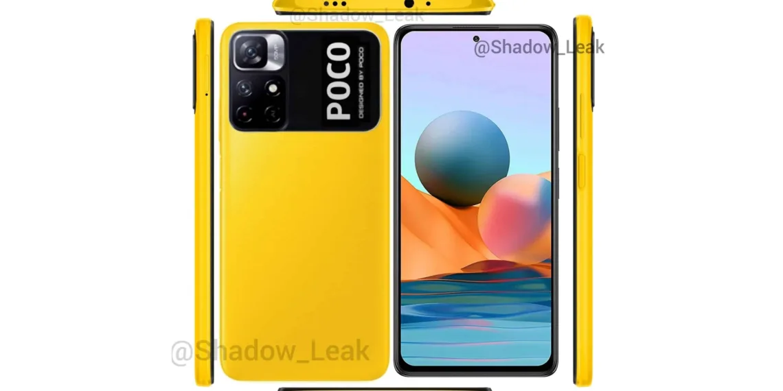 POCO M4 Pro 5G leaked render emerges showing off a bright yellow variant