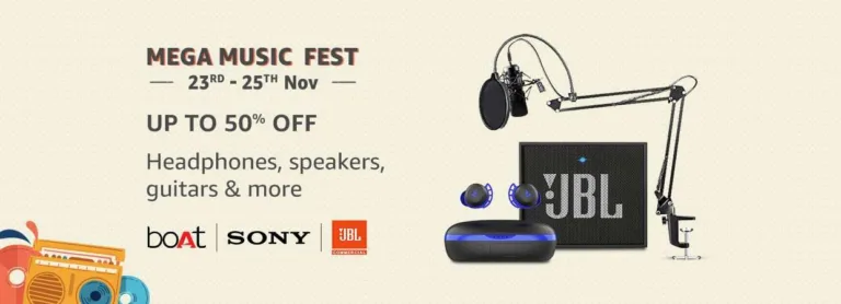 Best Deals on Headphones, Speakers and Musical Instruments during Amazon's ‘Mega Music Fest’
