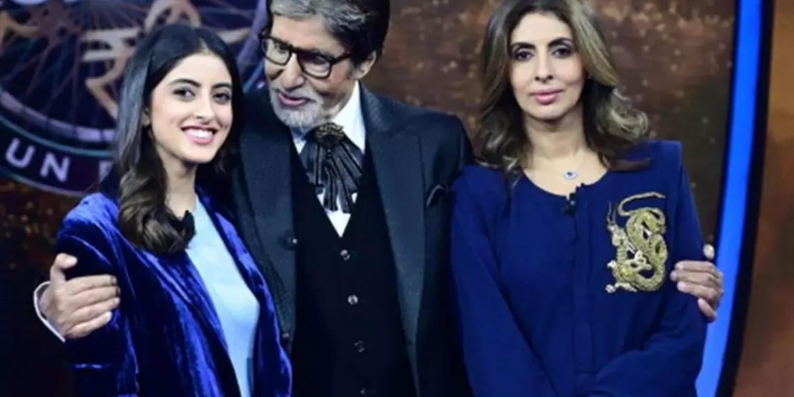 Amitabh Bachchan becomes emotional on the 1000th episode of KBC with daughter Shweta and granddaughter Navya Naveli