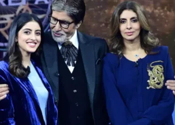 Amitabh Bachchan becomes emotional on the 1000th episode of KBC with daughter Shweta and granddaughter Navya Naveli