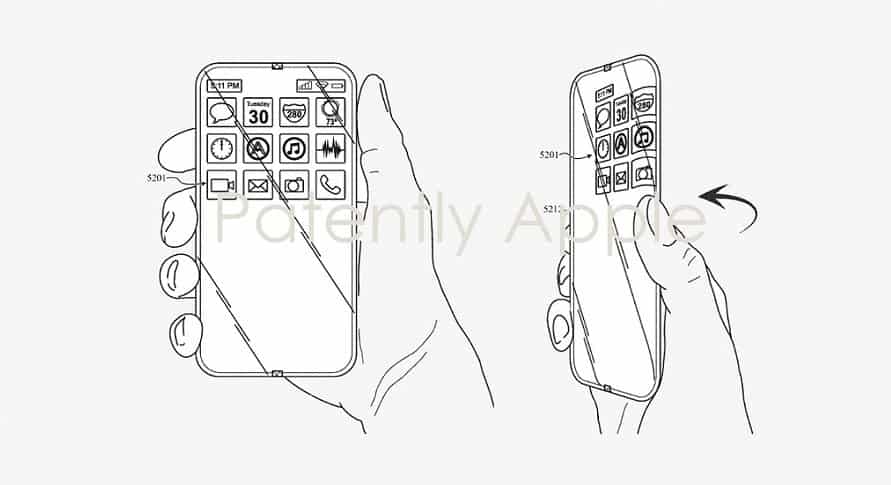 apple iphone all glass wraparound display concept Apple secures a patent for its all-glass iPhone with a wraparound display