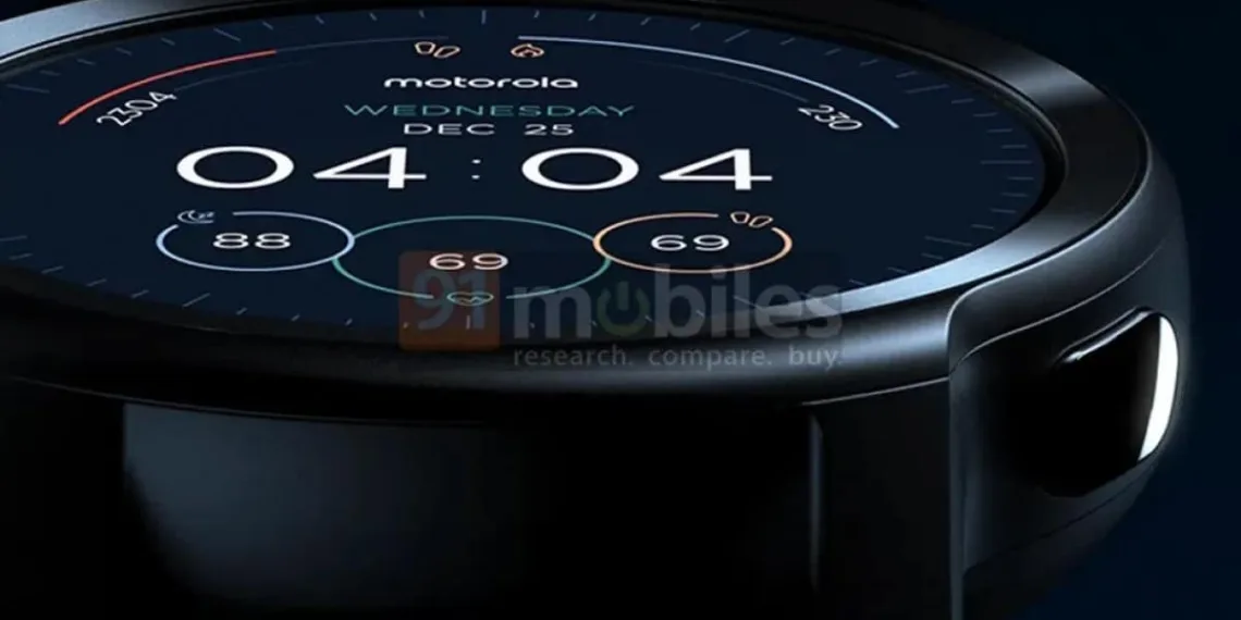 Moto Watch 100 Design and Specs Leaked, May Come With 1.3-inch Circular Display