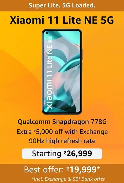 image 12 Xiaomi 11 Lite NE 5G will be available at an offer price of Rs.19,999