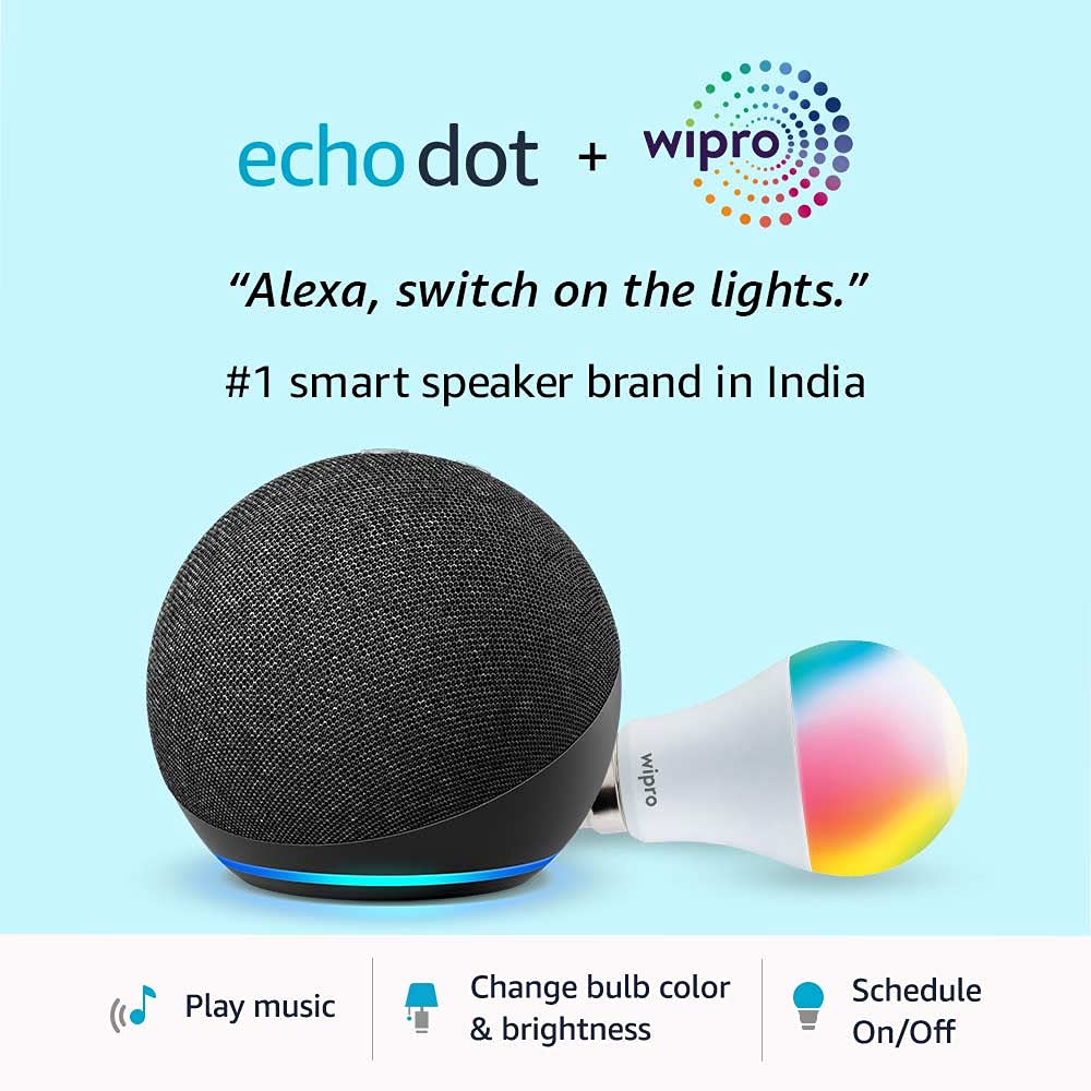 Deal: Get Echo Dot (4th Gen) and Wipro 9W Smart LED Bulb for ₹3,749