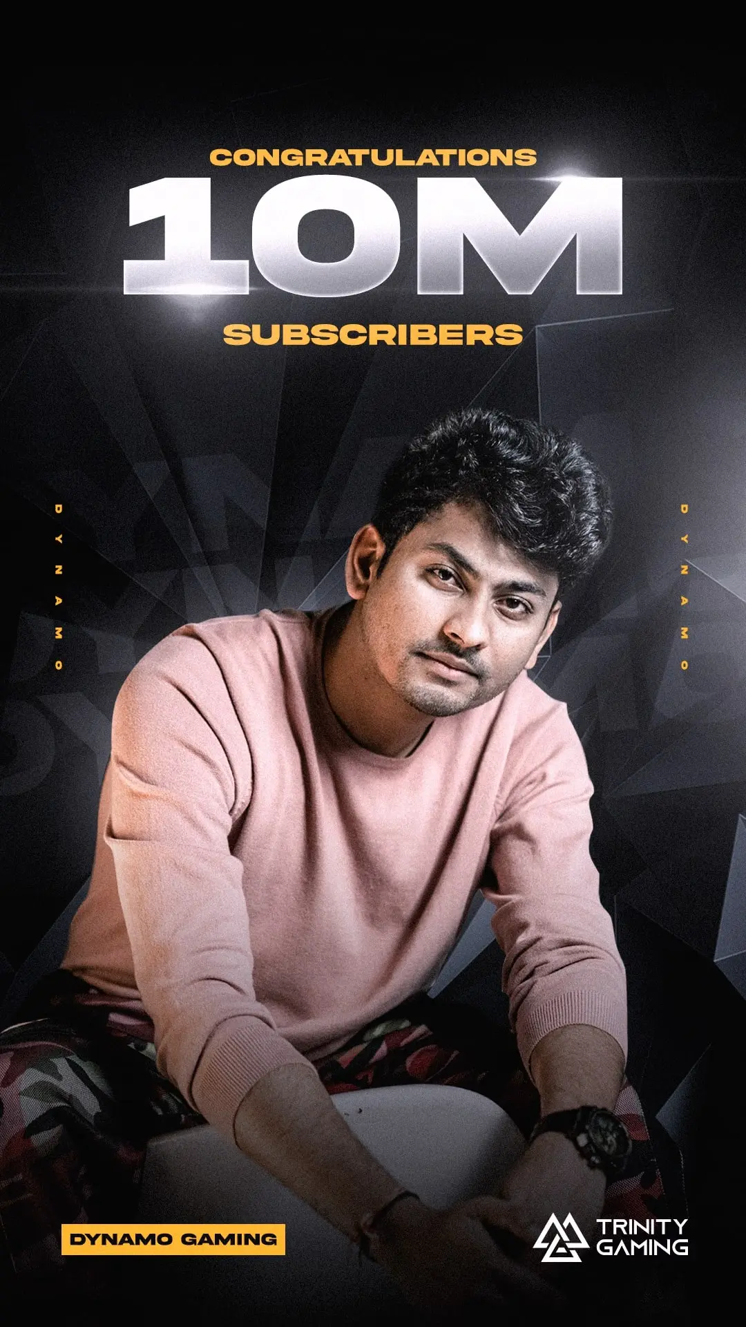 PUBG Mobile star Aaditya Sawant aka Dynamo Gaming amass 10 million subscribers on his official YouTube channel