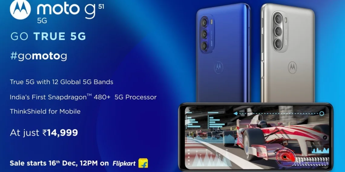 Motorola launches the Moto G51 in India with a 120Hz display and Snapdragon 480 chipset