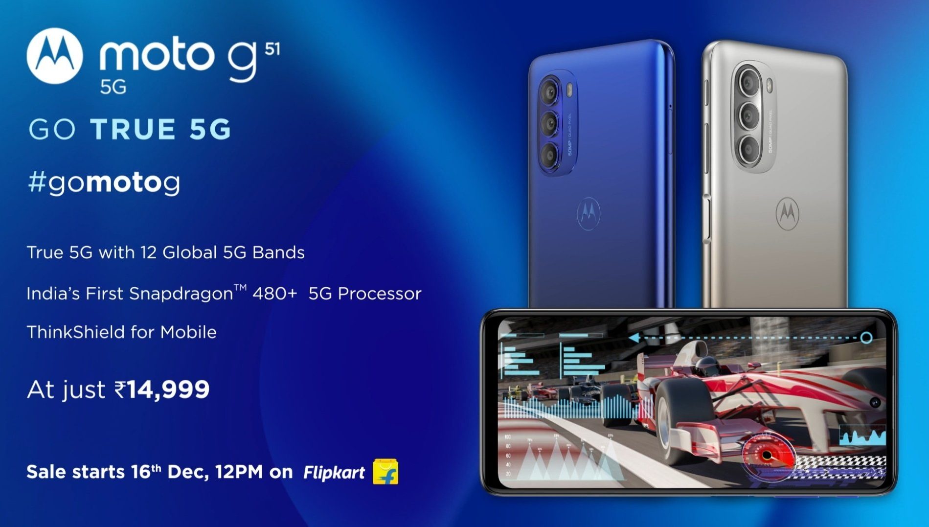 Motorola launches the Moto G51 in India with a 120Hz display and Snapdragon 480 chipset