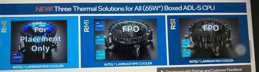 Intel's upcoming new stock CPU coolers leaked in full glory