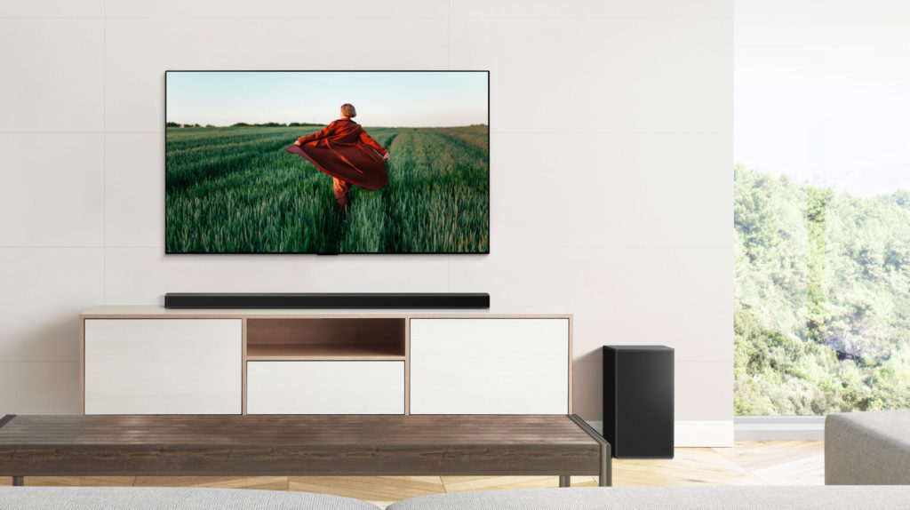 LG Soundbar Ambient scaled 1 LG has created a spectacular soundbar that bounces sound off the ceiling for better clarity