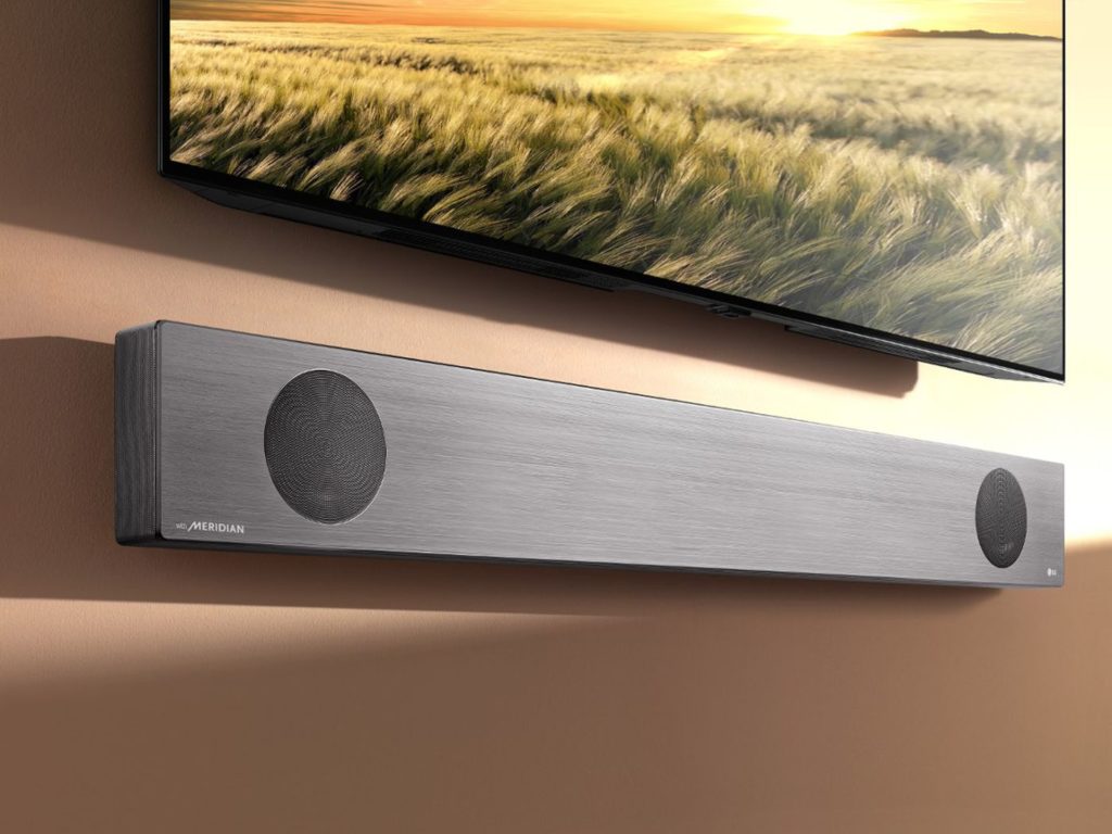 LG SL9YG Soundbar 001 LG has created a spectacular soundbar that bounces sound off the ceiling for better clarity