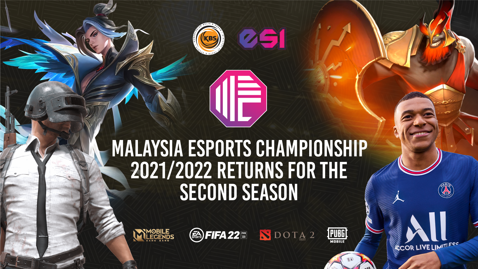 Malaysia Esports Championship 2021/2022 MLBB Top 2 Teams and PUBG Mobile Champion To Propel Into Professional League Qualifiers