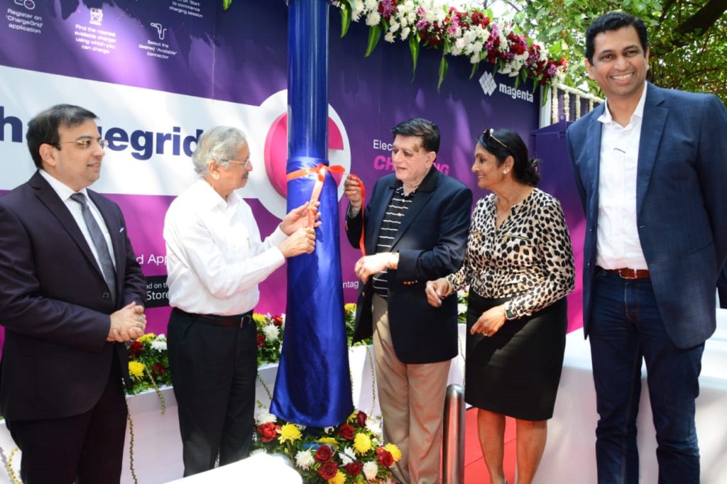 Magenta 2 Magenta in collaboration with Central Railways inaugurates Public EV Charging Station along Parel, Dadar and Byculla Railway Stations