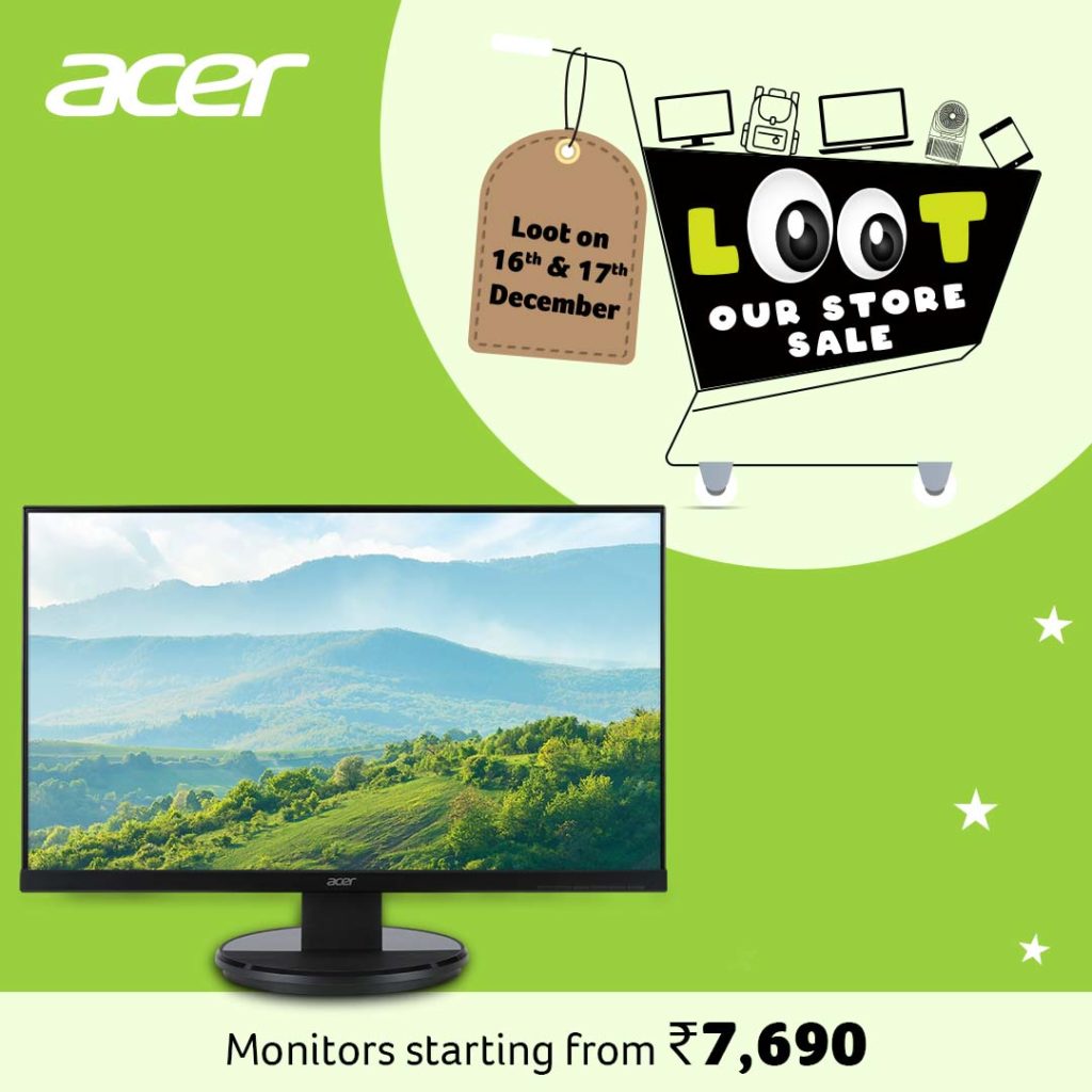 Acer brings Mega Sale from 16-17th December exclusively on its online store