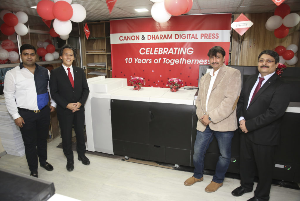 Canon India reinforces its foothold in North India; marks the first installation of imagePRESS C10010VP in Delhi