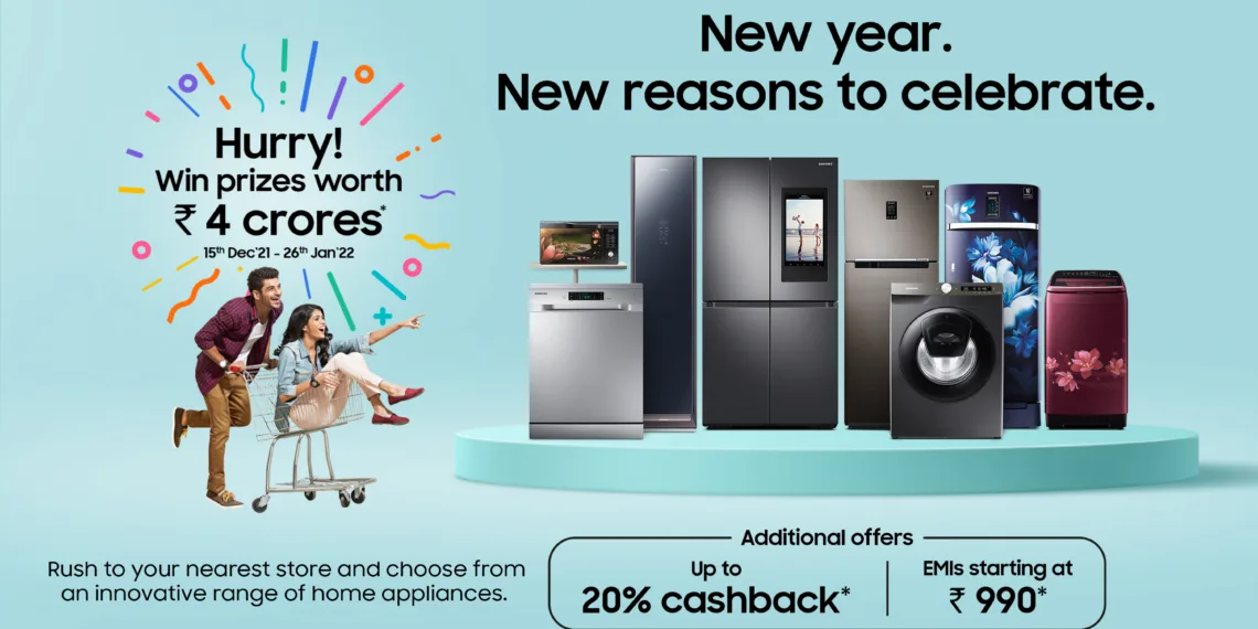 End The Year with a Bang! Samsung Announces Lucky Draw Prizes Worth INR 4 Crore on Purchase of its Home Appliances