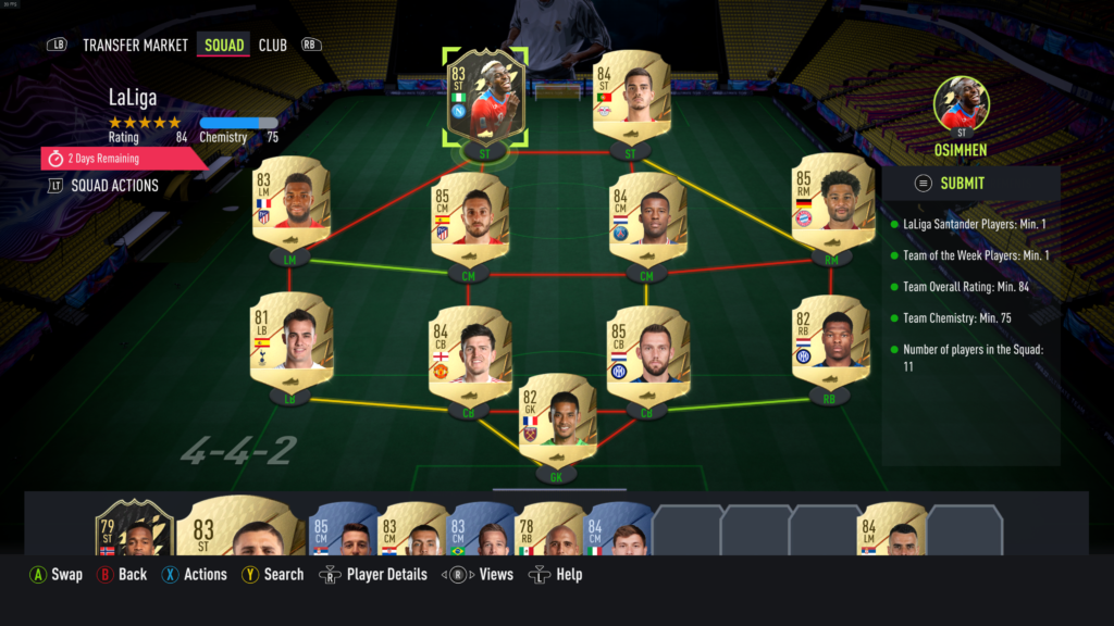 Screenshot 704 FIFA 22: How to do the 87-rated Etienne Capoue UCL Team of the Group Stage SBC and is it worth doing?