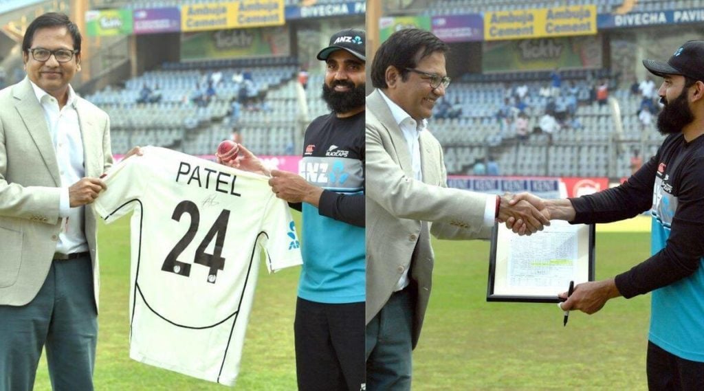 Untitled design 14 1 Mumbai Cricket association will be honouring Ajaz Patel on his extraordinary record of picking up 10 wickets against India