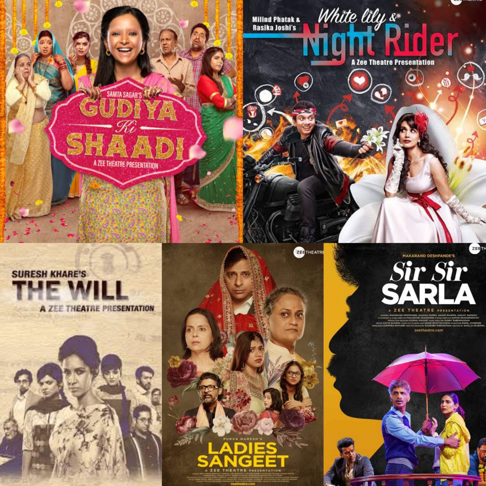 Zee Theatre collage teleplay