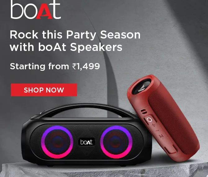 boAt launches two Speakers to ROCK on End of 2021 parties_TechnoSports.co.in