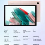 Samsung launches the Galaxy Tab A8 10.5″ with a better chipset and a larger screen