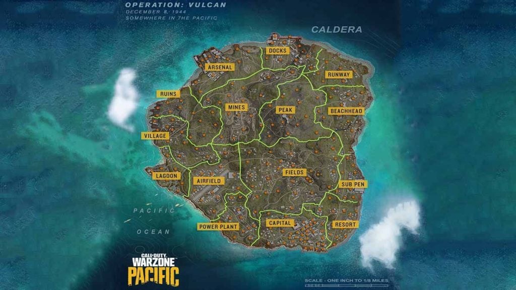 featured Call of Duty Warzone Pacific Caldera Full Map and Locations Players remain dissatisfied with the Caldera map of Call of Duty: Warzone