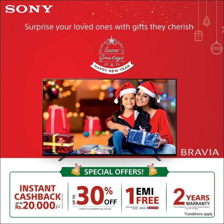 Sony India introduces attractive promotional offers for Christmas and New Year
