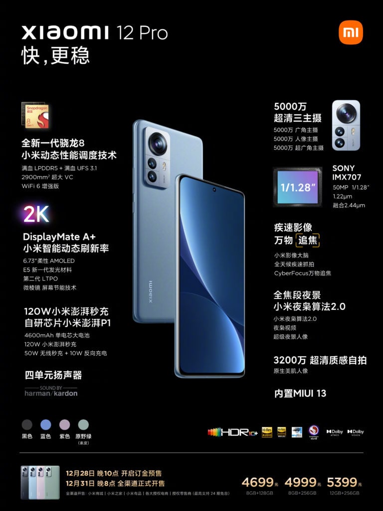 image 90 Xiaomi 12, Xiaomi 12 Pro, and Xiaomi 12X officially launched in China