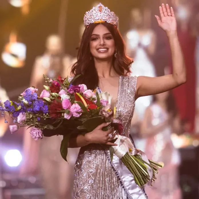 India's Harnaaz Sandhu wins Miss Universe title after 21 years Harnaaz Sandhu