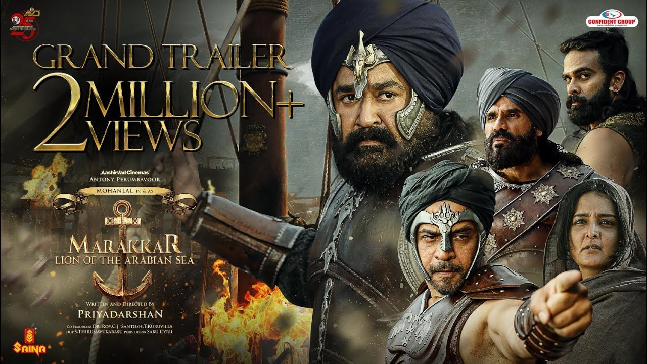 “Marakkar: Lion of the Arabian Sea”: The trailer of Mohanlal’s fantastic period drama film has been released