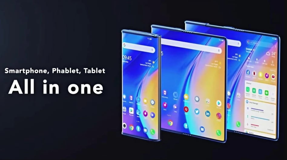 tcl 2 TCL shows off its foldable and rollable phone concept at DTC 2021