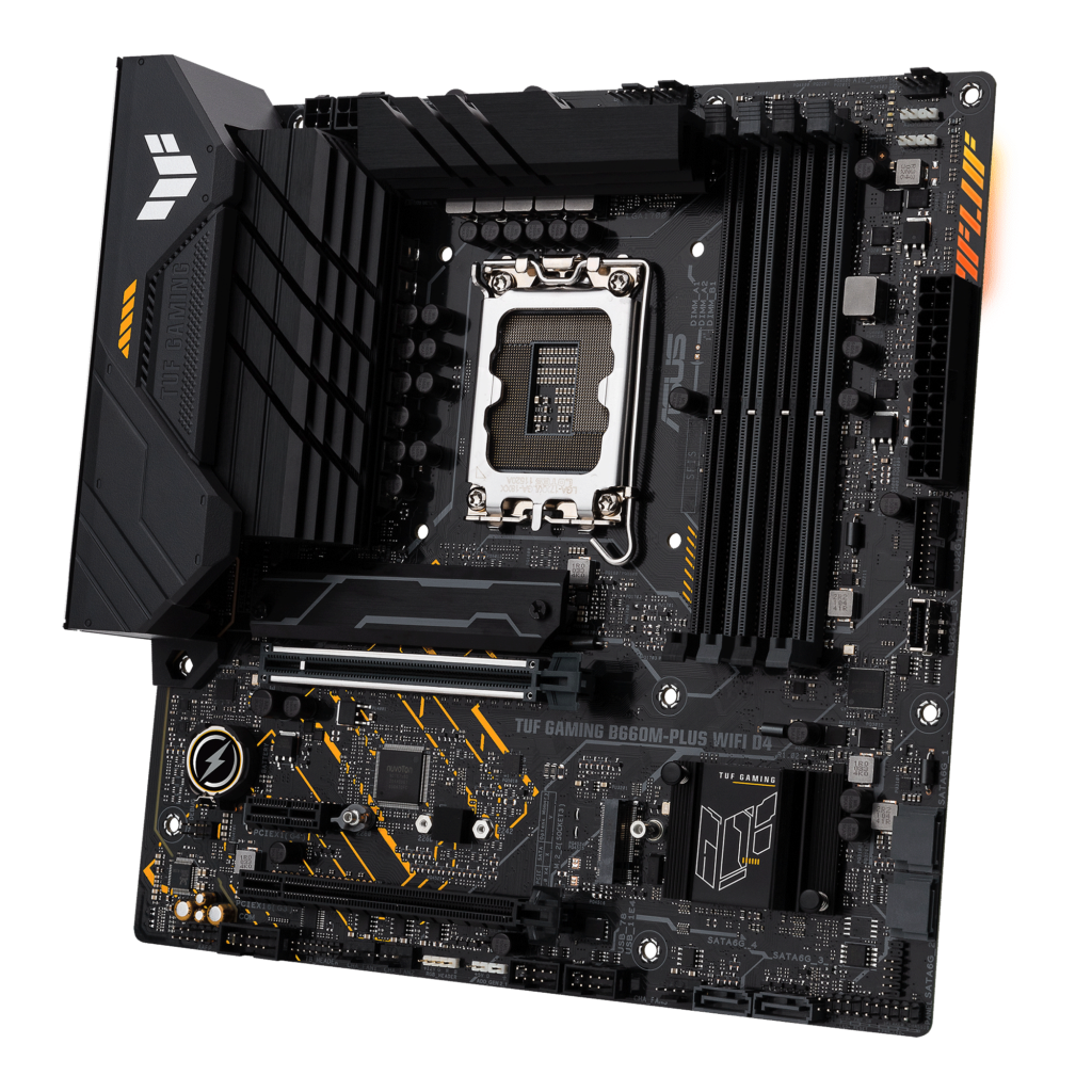 3 TUF GAMING B660M PLUS WIFI D4 Cover AURA A ASUS announces new Intel Z690, H670, B660 and H610 Motherboards