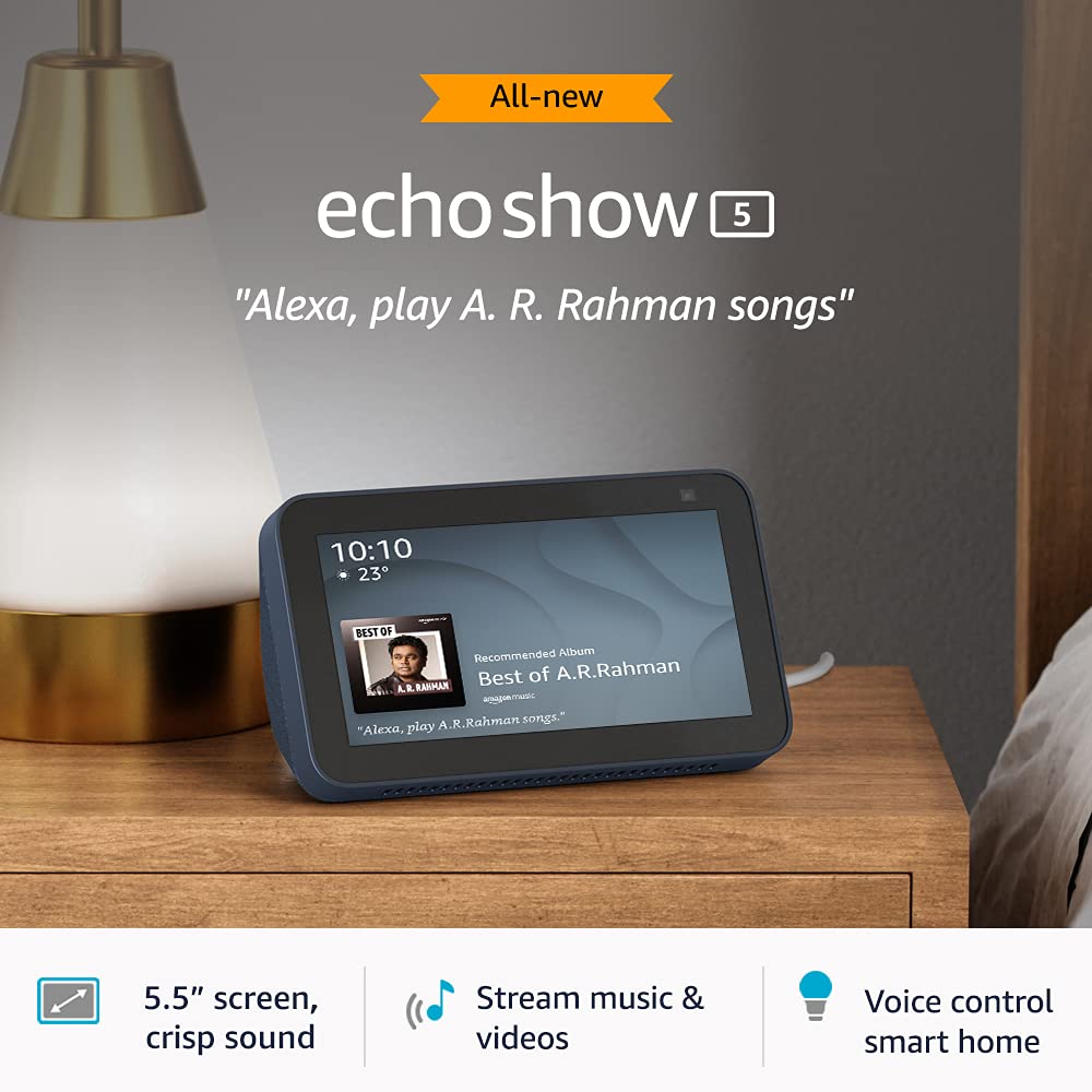 Best deals on Echo Show 8 and Echo Show 5 on Amazon India