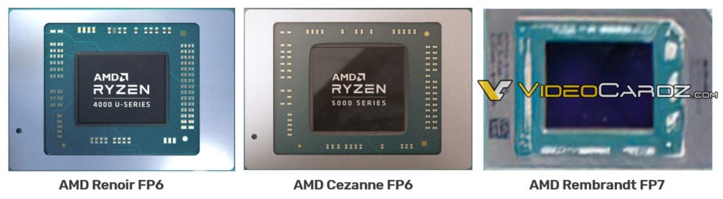 AMD Renoir Cezanne Rembrandt APUs AMD Rembrandt APUs images leaked online ahead of their release