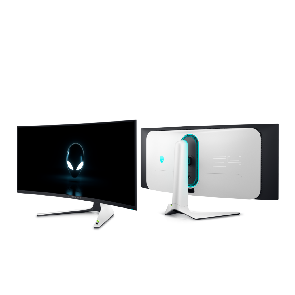 The Alienware 34 Curved QD-OLED is the world’s first Quantum Dot OLED gaming monitor