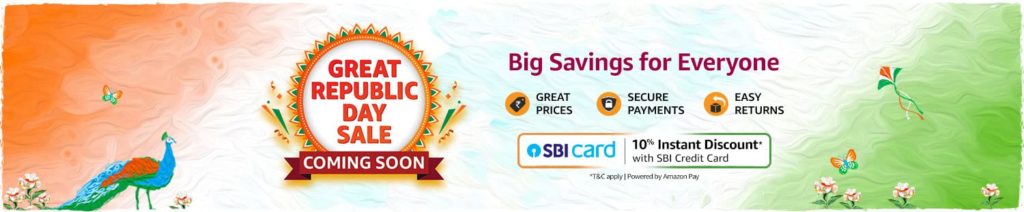 Amazon India teases Great Republic Day Sale