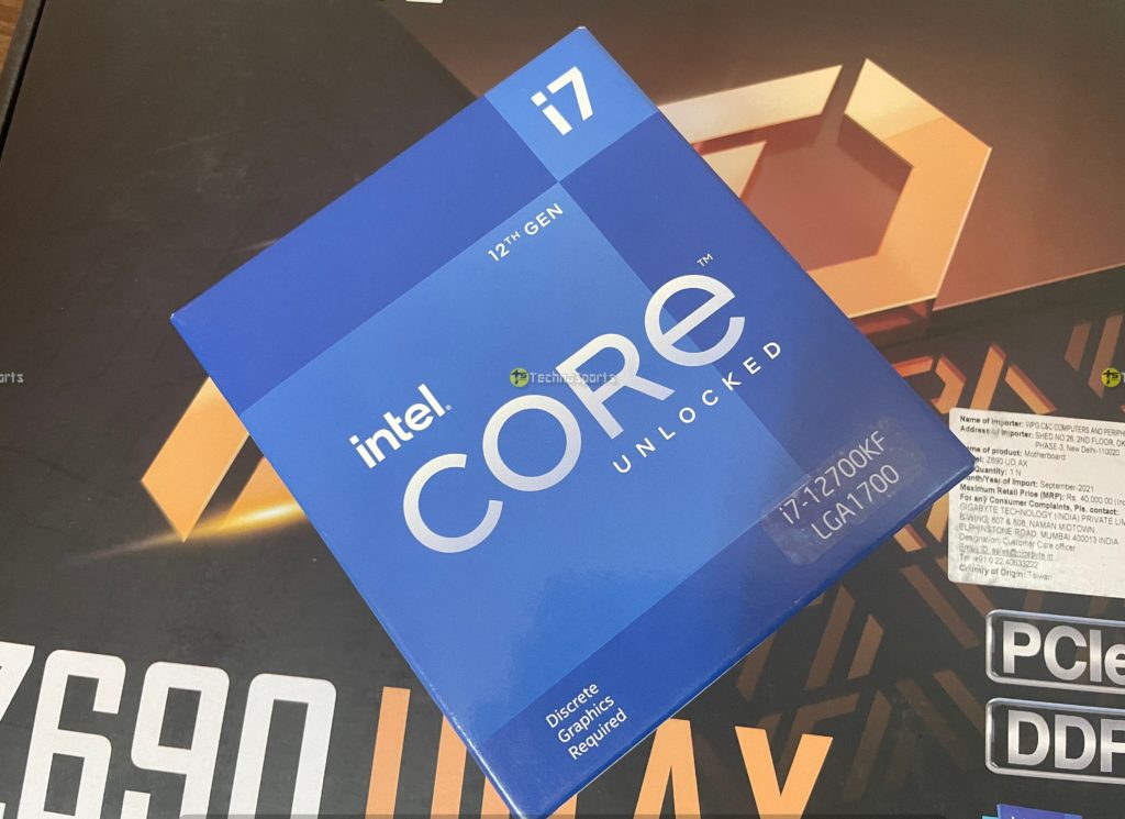 Intel Core i7-12700KF Review - TechnoSports.co.in - 4