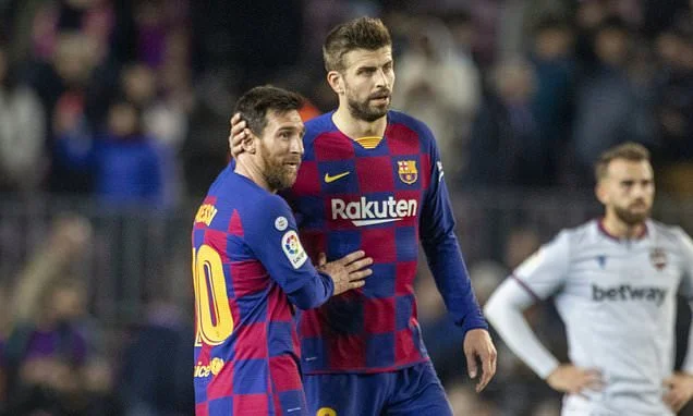 Messi is disappointed with Pique over Barcelona contract saga Gerard Pique, Lionel Messi's old buddy and Barcelona teammate, has deceived and misled him
